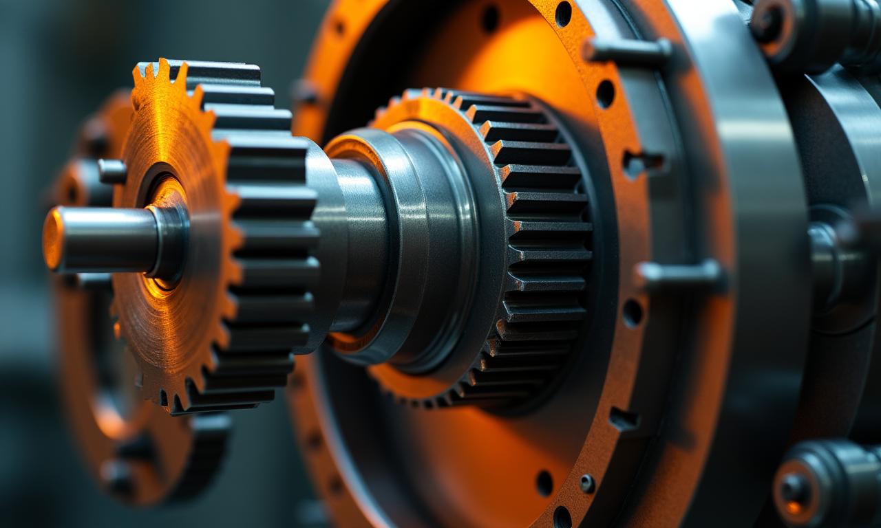 Heavy machinery in motion with digital overlays