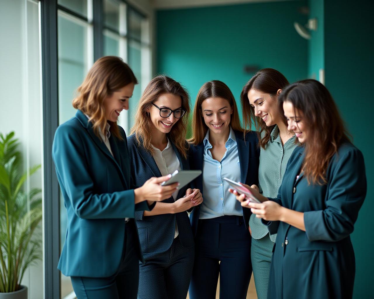 Modern HR team strategizing in a bright office